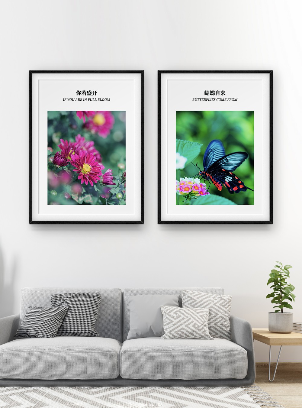 Hoa lá tranh vẽ CHL2-025-KG